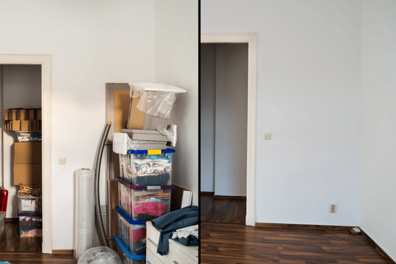 Wohnungsauflösung — vorher / nachher